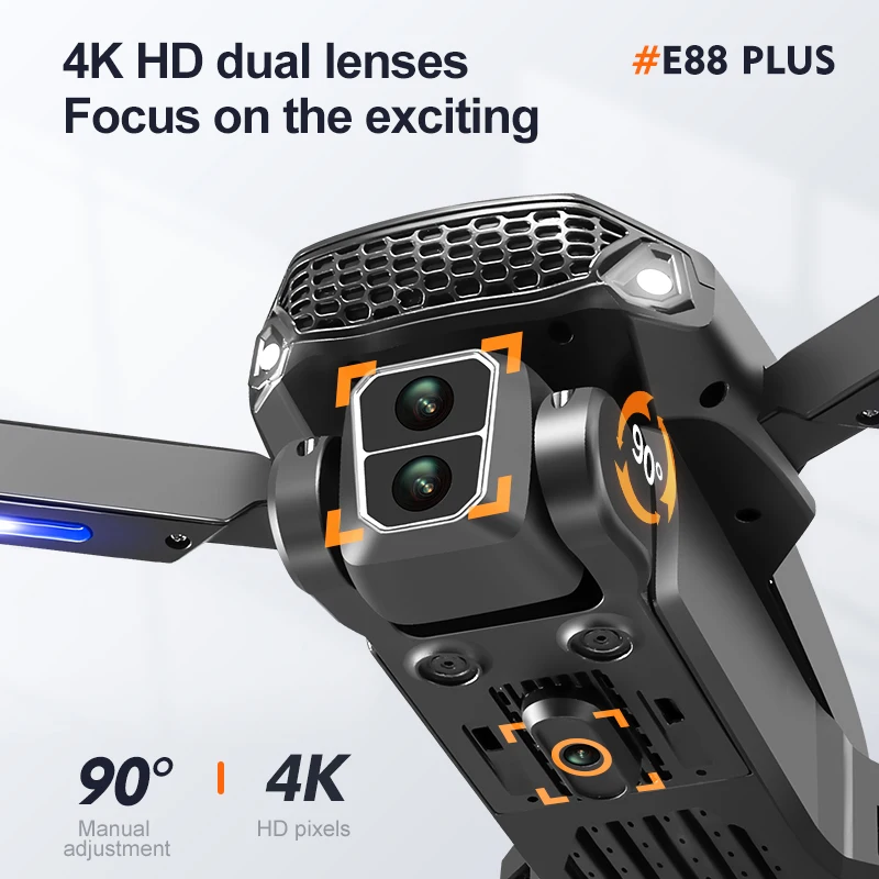 Nowy dron E88 Plus Quadcopter: – Drone Cinematic recenzja i cena
