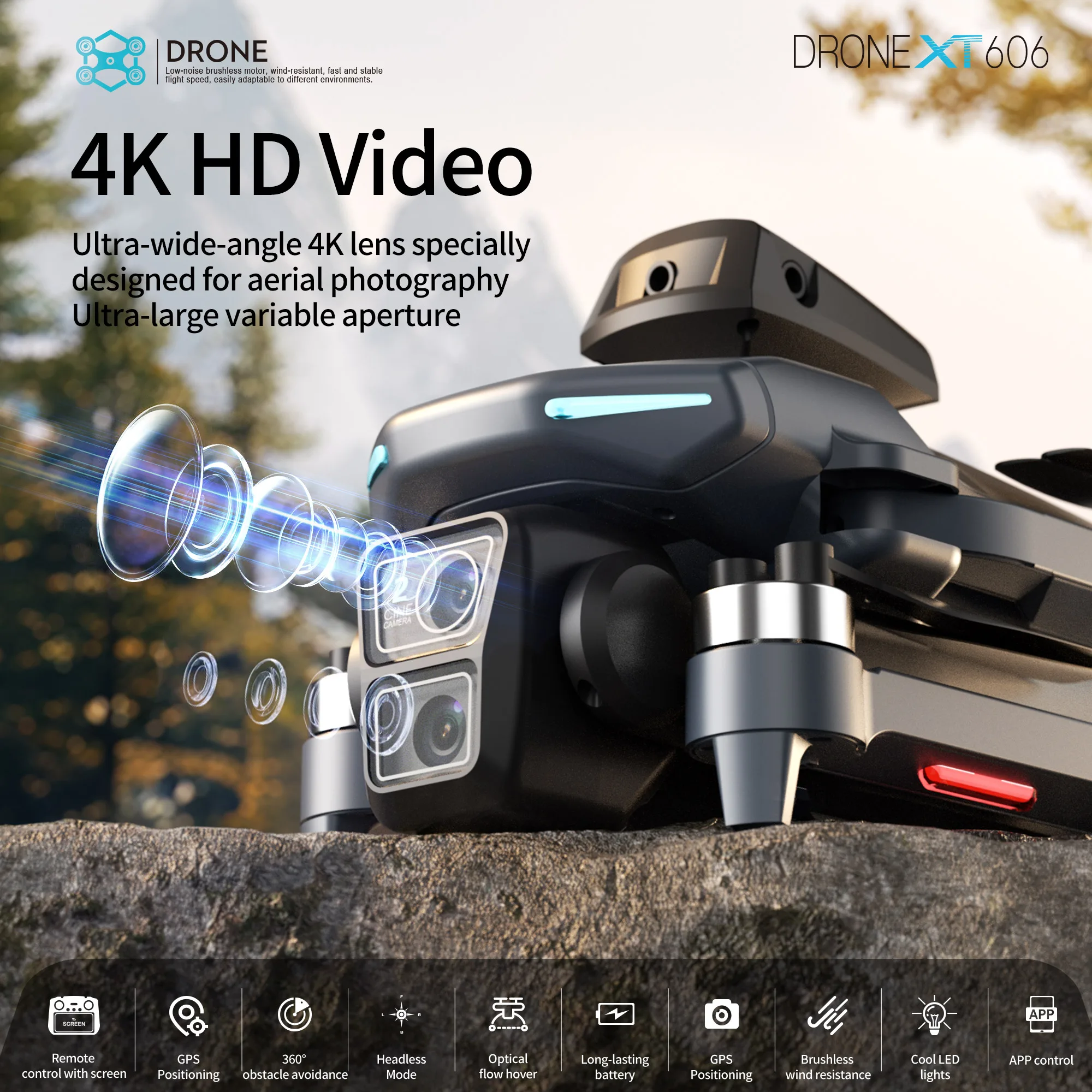 Oryginalny dron XT606 MAX GPS  – Drone Surveying recenzja i cena
